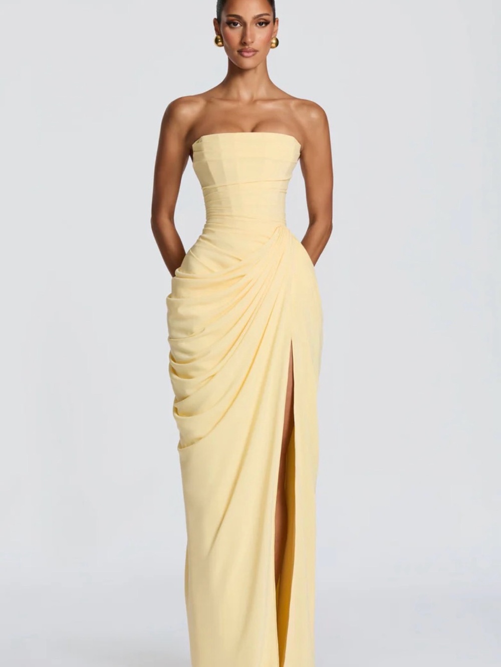 Babyboo Cyra Maxi Dress - Lemon